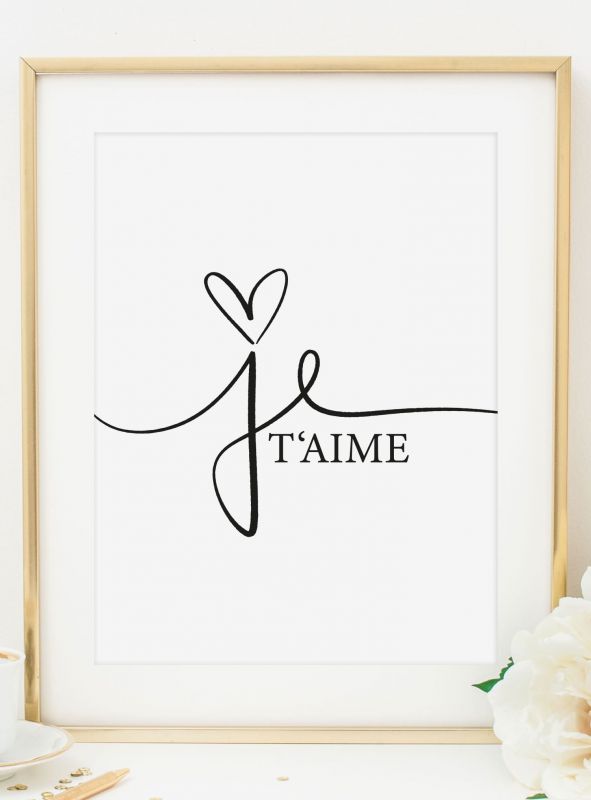Je t'aime, Poster